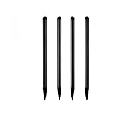 4 schwarze Stylus-Stifte für Touchscreens, Stylus-Stifte für Touchscreens, Universal-Touchscreens, alle kapazitiven Touchscreens, Geräte, kapazitiv, kompatibel für iPad, Bildschirme, Smartphones