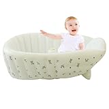 Baby Badewanne | Aufblasbare Badehilfe Für Kinder,Verstellbarer Klappbarer Badesitz Für Pool Unterwegs