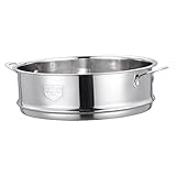 LIFKOME Dampfgargerät Aus Dampfgarer Mit Griff Für Brötchen Gemüse Und Küchendampfer Für Gesundes Langlebig Und Rostfrei