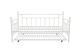 DHP Furniture Manila Metal Daybed/Trundle White Single