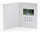 SoundGreets Video Grußkarte inkl. USB Kabel - Video, Bilder und Musik Dateien abspielen - 4,3 Zoll LCD Display, 1 GB Speicher, integrierter Akku - Geburtstag, Glückwünsch, Präsentation