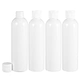 VOSAREA Desinfektionsgelflaschen 4 Stück 500 ml Kunststoff mit Klappverschluss Handliche Nachfüllbehälter für Kosmetik und Reinigungsgel für Unterwegs