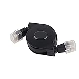 Phefop Neues 1M/2M -Versenkbares Cat6 RJ45 LAN -Kabel für die Schnelle Datenübertragung Ideal für Computer Router Verbindung Hochwertiges Material (1m / 3,3 Fuß)