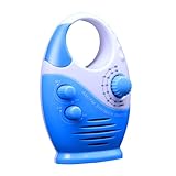 Uonlytech 1 Stück Tragbares Duschradio Wasserdichtes Am Fm Mini Radio mit Eingebautem Lautsprecher für Badezimmer und Unterwegs für Klaren und Beeindruckenden Bass