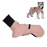 Hunde-Regenmantel, wasserdicht, verstellbarer Poncho, verstellbar, reflektierend, für mittelgroße Hunde, Welpen und Outdoor