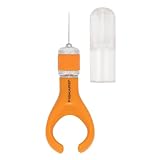 Fiskars Finger-Bastelmesser/Cutter, Für Rechts- und Linkshänder, Gesamtlänge: 10,7 cm, Qualitätsstahl/Kunststoff, Orange, Softgrip, 1024409
