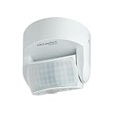 Oktaplex Bea Bewegungsmelder Außen IP65 schwenkbar 180° Infrarot-Sensor 12m Reichweite 230V weiß mit Dämmerungssensor