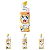 WC-Ente Total Aktiv Gel, Flüssiger WC-Reiniger, Toilettenreiniger, Citrus Splash (erfrischender Zitronen-Duft), 750 ml (Packung mit 4)