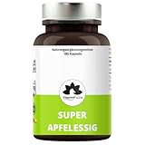 Apfelessig Kapseln hochdosiert – 1000 mg Apfelessig Pulver pro Tag – 180 vegane Kapseln – Apple Cider Vinegar – Laborgeprüft, Natürlich & Hochwertig – von VitaminFuchs