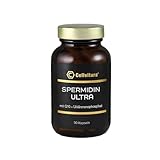 Cellvitura Spermidin Ultra – Spermidin Kapseln mit Coenzym Q10, Weizenkeimen & Uridinmonophosphat | fermentiert & ohne unnötige Zusätze | 30 Kapseln – 1 Monat Vorrat