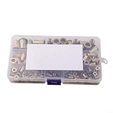 Helilyco Nietmuttern-Sortiment-Set, verzinkt, mit 6 Größen in Aufbewahrungsbox für Heimwerker-Möbel und Automobilprojekte, 150 Stück