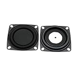 UncleS 2pcs 2 Zoll Schwarze Basshörner Vibrierende Membranlautsprecher Für Eine Verbesserte Tieftöner Tiefe Der Niederfrequenz Annahme