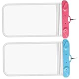 MUELODSIC 2 Stück wasserdichte Handyhülle mit Transparentem Schutzbeutel für Strand Kajak Schwimmen Wassersport Praktische Handytasche mit Robustem Material und Sicherem Verschluss Leicht