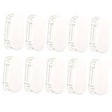 EXCEART 10 Stück Selbstklebende Steckdosenhalterung Wandmontierte Fixierung Bohrfreier Sockelhalter für Kabelmanagement Geeignet für Glatte Oberflächen und Platzsparend