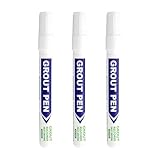 Aomhrek Fugenstift, Weiß, Silikon, Wasserdicht, Schimmelfest, Großes Fassungsvermögen, Langlebig, Ideal für Keramik, Glas, Metall