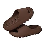Generisch Hausschuhe Damen Sommer Offen Pantoletten, Herren Schlappen 44 Atmungsaktiv Wolken Hausschuhe ​​Geruchsvermeidung​ Slippers Runde Zehe Walkingschuhe Bequem Leichte Schlappen Badeschuhe