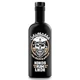 Schietbüddel Rum | Kokos Likör 40% Vol. | Rum mit Kokosgeschmack und feinen Schokoladenaroma und Vanilleextrakt (0.7 l)