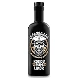 Schietbüddel Rum | Kokos Rum Likör 40% Vol. | Rum mit Kokosgeschmack und feinen Schokoladenaroma und Vanilleextrakt (0.7 l)