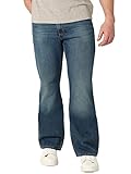 Wrangler Herren Bootcut lockerer Passform Jeans, Mittel-Indigo, 34W / 32L