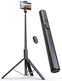 ANXRE 180cm Handy Stativ Selfie Stick, All-in-1 Handystativhalter Kamera Stativ für Smartphone mit Fernauslöser Kompatibel mit Phone Kamera Gopro