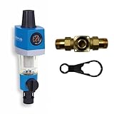 Buderus Hauswasserfilter Logafix mit Rückspülfilter und Druckminderer, 1 Zoll Anschluss, 1 Stück