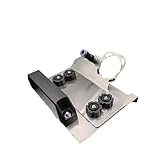 Winkelschleiferständer for Fliesen, 45°-Fasenschneiden, Winkelschleiferaufsatz, tragbarer abgeschrägter Winkelhalter aus Edelstahl, Staubentfernung(Small size)