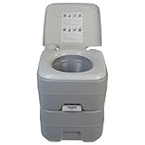 BB Sport Camping Toilette 20 L Angenehme Sitzhöhe Tragbare Reise Toilette bis 130 kg Wohnwagen Camper Wohnmobil WC