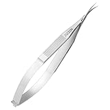 ZIZZON Nagelhautschere, extra fein, gebogen, professionell, präzise, spitze Spitze, für Augenbrauen, Wimpern, Trimmnägel und trockene Haut