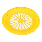 Praktische Pappteller-Halter für den Außenbereich, stilvolles 5er Set, perfekt für Grillabende und mehr (gelb)