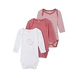 NAME IT Unisex Baby Nbnbody 3p Y/D Core Noos Schlafanzug, Mesa Rose, 68 EU