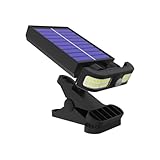 Pruojhw Solarleuchten | Wasserdichte Klemm Solar Außenleuchte Mit Bewegungsmelder,Solare Laternen Mit Bewegungsmelder Für Garten Terrasse Balkon Einfahrt Garagen Hof Camping Poolbereich
