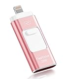 ROSPE USB-Stick 128 GB, MFi-zertifiziert, 3-in-1 für iPhone/iPad/Android/PC