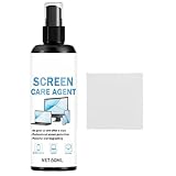Bildschirmreiniger Spray - Kit mit Mikrofasertuch | Entfernt Fingerabdrücke und von Allen Elektronischen Geräten | Antistatische Streifenfreie Formel für Displays -Qualität