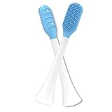 Zungenreiniger Zubehör für Philips,Dancepandas 2er-Pack Zungenreiniger,Aufsätze für Elektrische Zahnbürste,Gegen Schlechten Atem,Hilft bei der Mundhygiene,Reisefreundlich,Blau