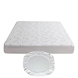 Matratzenschoner | wasserdichte Matratzenauflage - Hautfreundliche Bettwaren Für Mietwohnungen Studentenwohnheime Hotels