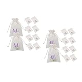 ULTECHNOVO 20 Stck. Leere Duftsäckchen aus Baumwolle mit Kordelzug für Lavendel Kräuter und Kleine für Schränke und Autos