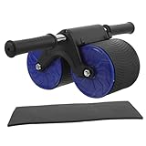 Milisten 1Satz Bauchroller mit Skid Textur Multifunktionales Fitnessgerät für Bauchtraining Geeignet für Anfänger und Profis Automatische Rückfederung Perfektes