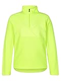 Ziener Unisex Kinder JONKI Skipullover, Skirolli, Funktions-Shirt | langarm, atmungsaktiv, Fleece, neon green, 164