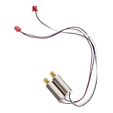Kisangel 2 Stück Drohnenmotorteile Minimotor Bürstenlose Komponente Turbofan Rotoren Motormotorzubehör Drohnenmotoren Ersatzmotor Mit Kleiner Orangefarbener Riemenscheibe Quadcopter