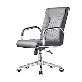 CYairong-22 Computerstuhl Chefsessel mit hoher Rückenlehne, PU-Leder-Bürostuhl Armlehne, ergonomischer Schreibtischstuhl for das Home-Office Chefsessel(Grigio)