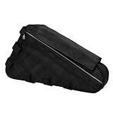 Mountainbike-Rahmentasche – 44,5 cm Stoff, kompakt, dreieckig, multifunktionaler Rennrad-Gear-Keeper, wiederverwendbare Nylon-Tasche für Touring-Abenteuer, Fahrten, Urban Cycling