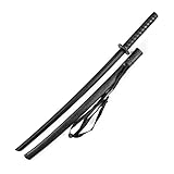 DEPICE Bokken Set inkl. Saya Hartkunststoff - 101 cm, 600 g, Iaido, Aikido, Bokuto, Schwarz