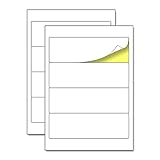 50 Blatt - Ordnerrücken Selbstklebend, Etiketten Selbstklebend Bedruckbar - A4 (192 x 61 mm)