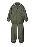 NAME IT Baby Jungen Nkndry Rain Noos Regen Set, Thyme, 134 EU