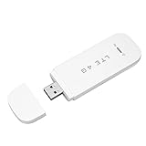 4G LTE USB Surfstick, Tragbares WLAN für Unterwegs Ohne Vertrag Mobiler WLAN Router mit SIM Slot Reise-WLAN, zu 150Mbit/s Download/ 50Mbit/s Upload Unterstützung 10 Geräte (White)