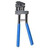 Trintion Kombinierte Absetzzange Ø5 mm 290 mm Lochzange Falzzange Blechlocher Karosseriezange zum Lochen und Falzenfür Karosseriebereich Absetz Zange Auto Reparatur (Blau)
