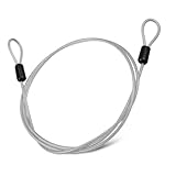 Kabelschloss mit Schlaufen Sicherheitskabel für Fahrräder Robust und Langlebig für Einsatz im Freien Zuverlässiger Schutz