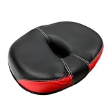 Nasenloser Fahrradsattel - Atmungsaktiver Wegsattel, Komfortable Breite Basis | Stoßabsorbierendes Fahrradkissen für Hybrid-Fahrräder, Reflektierendes Entlastungspfad für städtische Pendelfahrten oder