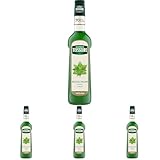 Mathieu Teisseire Basilikum Sirup, für Getränke, Erfrischungsgetränke, Cocktails und Desserts, Flasche 70 cl (Packung mit 4)