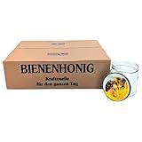 BIENEN SCHMIDT 60x Twist Off Honigglas Schraubglas 500g Imkerhonig Rundglas mit Deckel Bienenmotiv Gläser für Honig 82mm Sturzglas Einmachglas Einweckglas Marmeladenglas